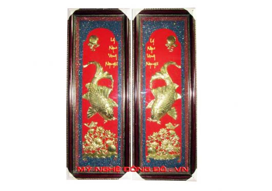 Tranh Cá chép chơi Trăng