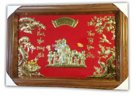 Tranh đồng mừng thọ ông bà khổ 70x100
