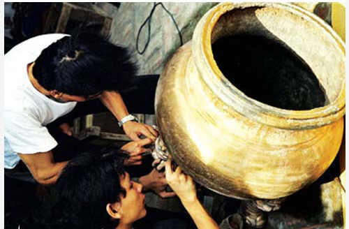 ngành nghề đúc đồng ở đại bái