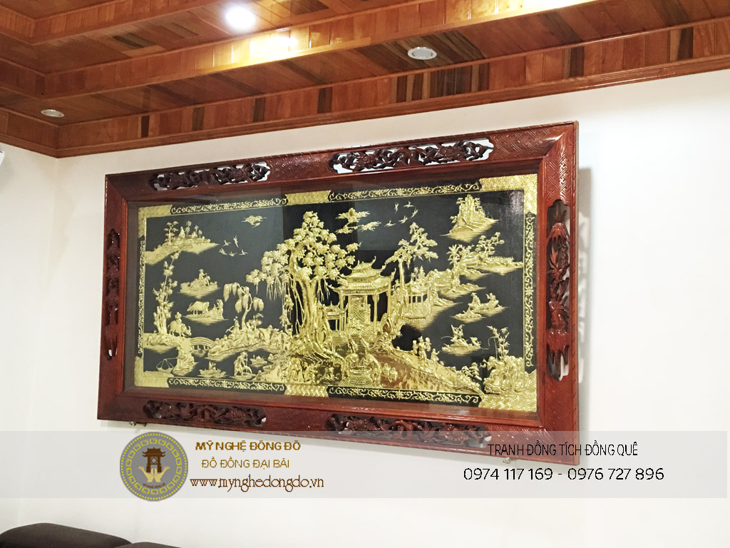 Tranh đồng quê đẹp tranh đồng quê bằng đồng